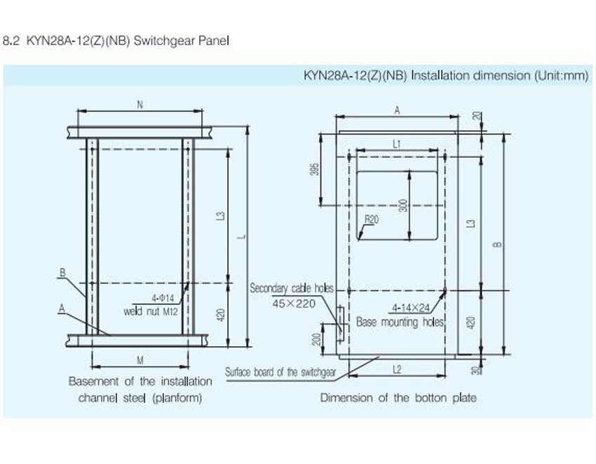 KYN28A-12(Z) AC Metal-enclosed Switchgear Panel ,Withdrawable Type