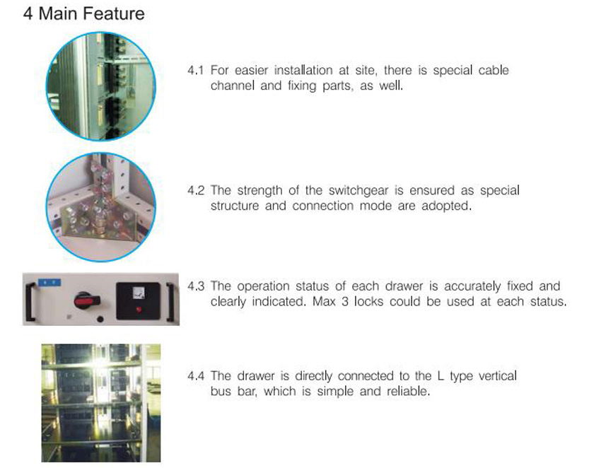 MNS Low-voltage Switchgear Panel, Withdrawable Type