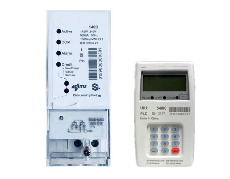 Single Phase Smart Split DIN-Rail Prepaid Meter